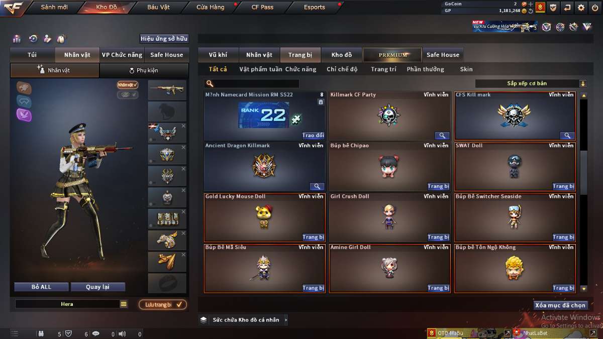 shop acc cf uy tin gia re